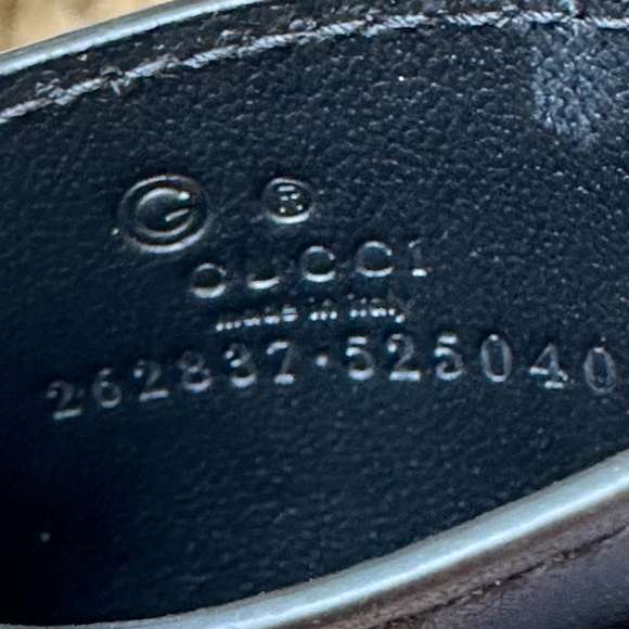 Authentic New without tag micro Guccisimma 5 slot Gucci card holder black - Picture 5 of 6